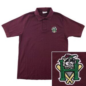 Hudson Valley Renegades Vintage Polo Shirt Logo Baseball Made USA Men's Large